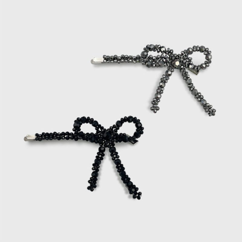 Jean Paul Clarisse Laurent Beaded Ribbon Hairpin JC015SL