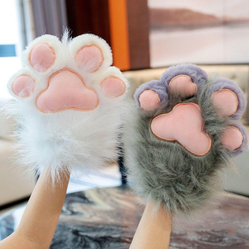 Fursuit Kigurumi Cosplay Costume Gloves Furry Cosplay Props Kawaii Cat Claw Mittens Club