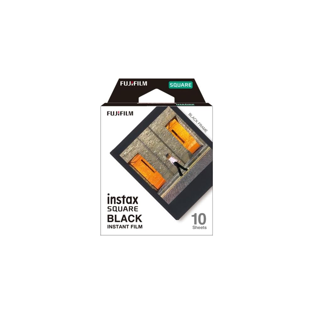 Fujifilm Square Instant Film Variety Pack – Rainbow, Sunset, Monochrome, Black, White, Marble – 5 Styles, 10 Sheets Each – Compatible with Instax Squa