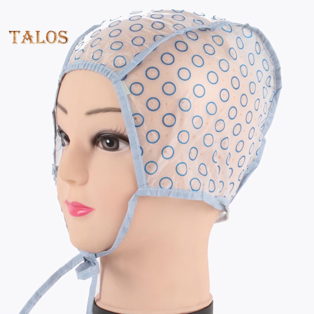 TBH Doppellagige Einweg-Haarfärbekappe aus Kunststoff zum Strähnchenfärben mit Hakennadel