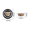 21mm/25mm Car Emblem Insignia Aluminum sticker Key Logo For Cadillac Escalade CTS ATS BLS XLR XTS STS XT4 CT4 XT5 CT5 XT6 CT6