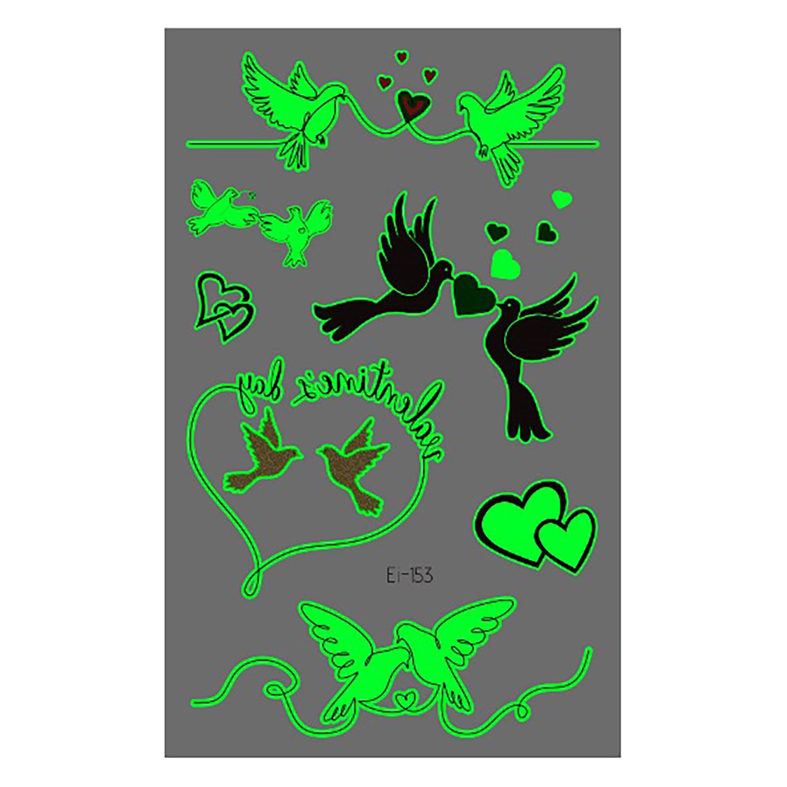 Светящаяся наклейка на День святого Валентина Светящаяся наклейка