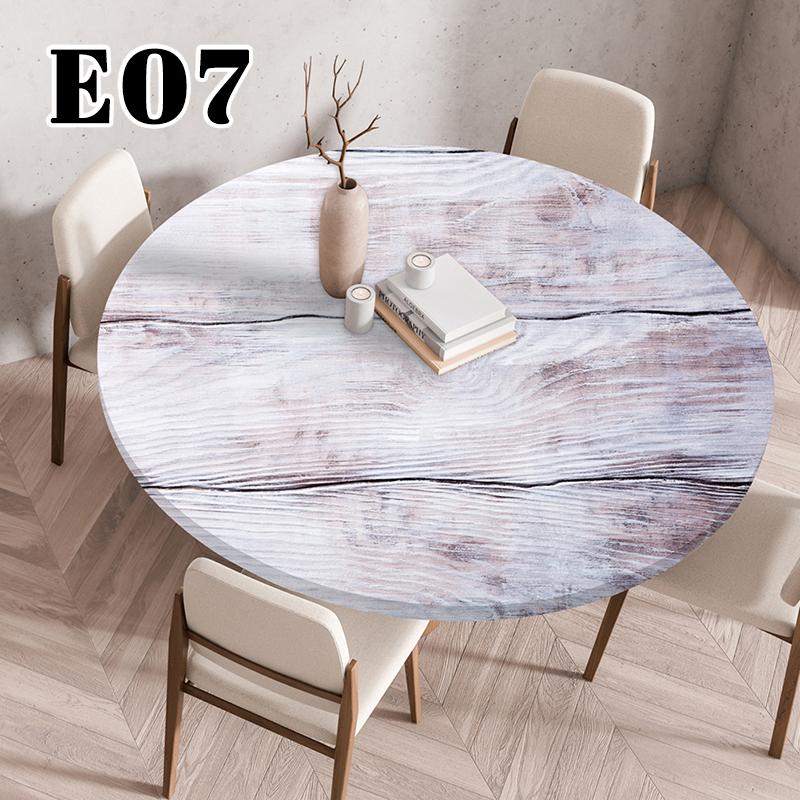 

60/90/120Cm Waterproof Round Tablecloth Oilproof Table Cover Adjustable Kitchen Dining Wedding Party Table Cover Home Decoration 120cm