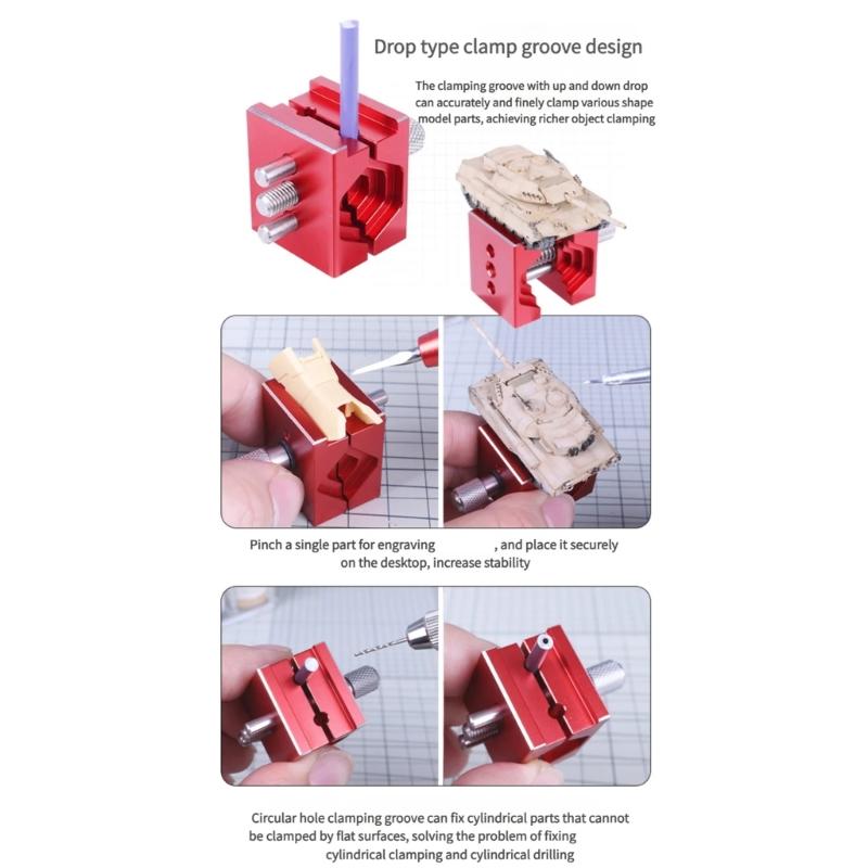 Portable Aluminum Drill Press Vise Benches Vise Wide Clamping Capacity Ideal For Outdoor And Electronics Assembly