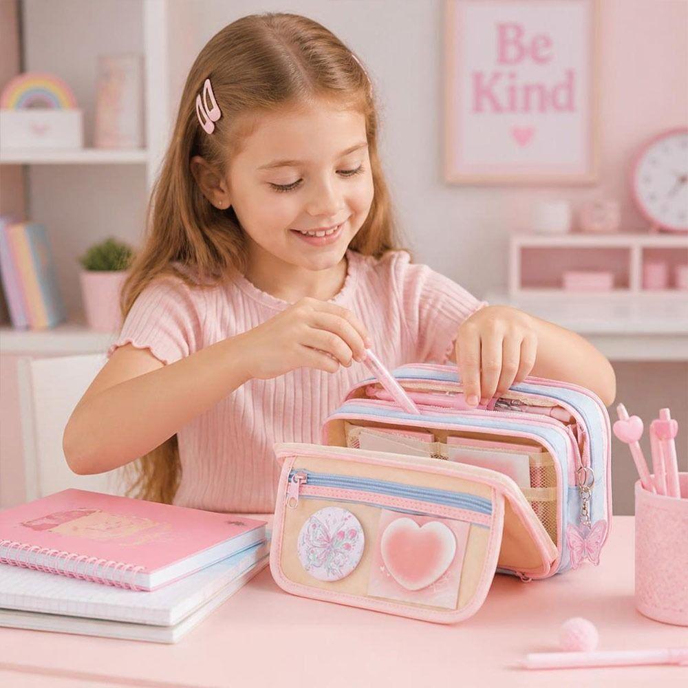 Multi-Pockets Pencil Case Large Capacity Stationery Bag New Pen Bag