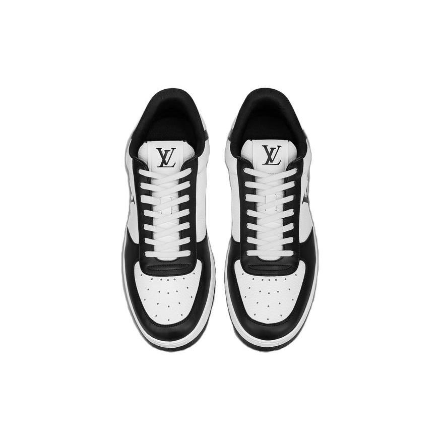 LOUIS VUITTON Rivoli Sneakers 'White With Stripes And Black Logo' 1AAS5C