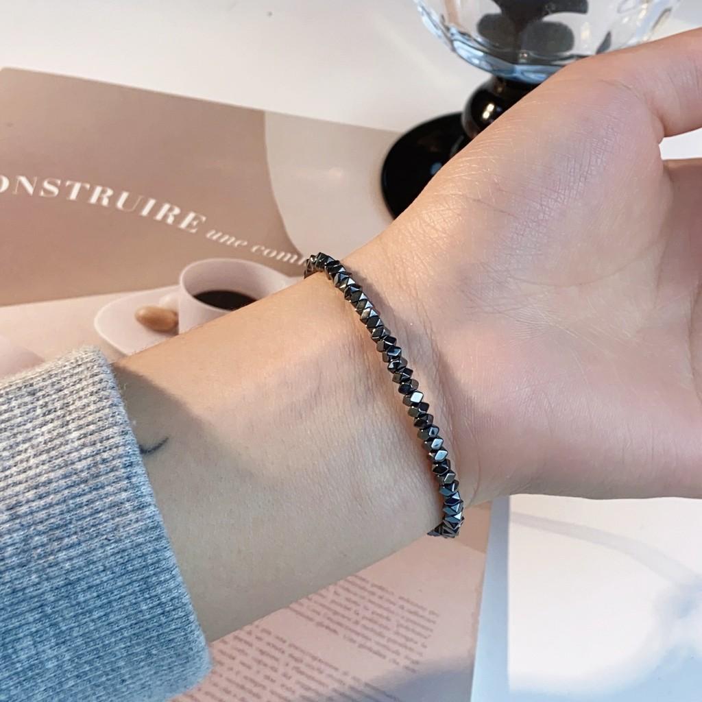Iridium Minimalist Bracelet Geometric Design Handmade Unisex Jewelry Fashion