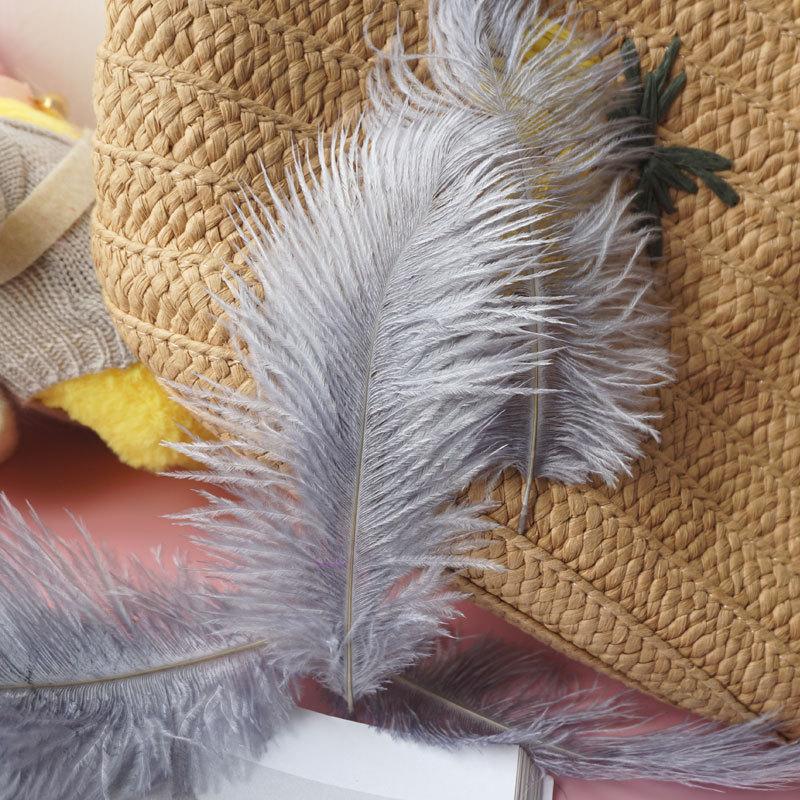Colored Ostrich Hair 15-20Cm Wedding Ornament Wall Decoration Feather Wall Hand Bouquet Diy Dream Catcher Material
