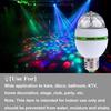 3W Mini E27 RGB LED Stage Light Spotlight Auto Rotating Lamp 85-265V For Bar KTV Club Lighting
