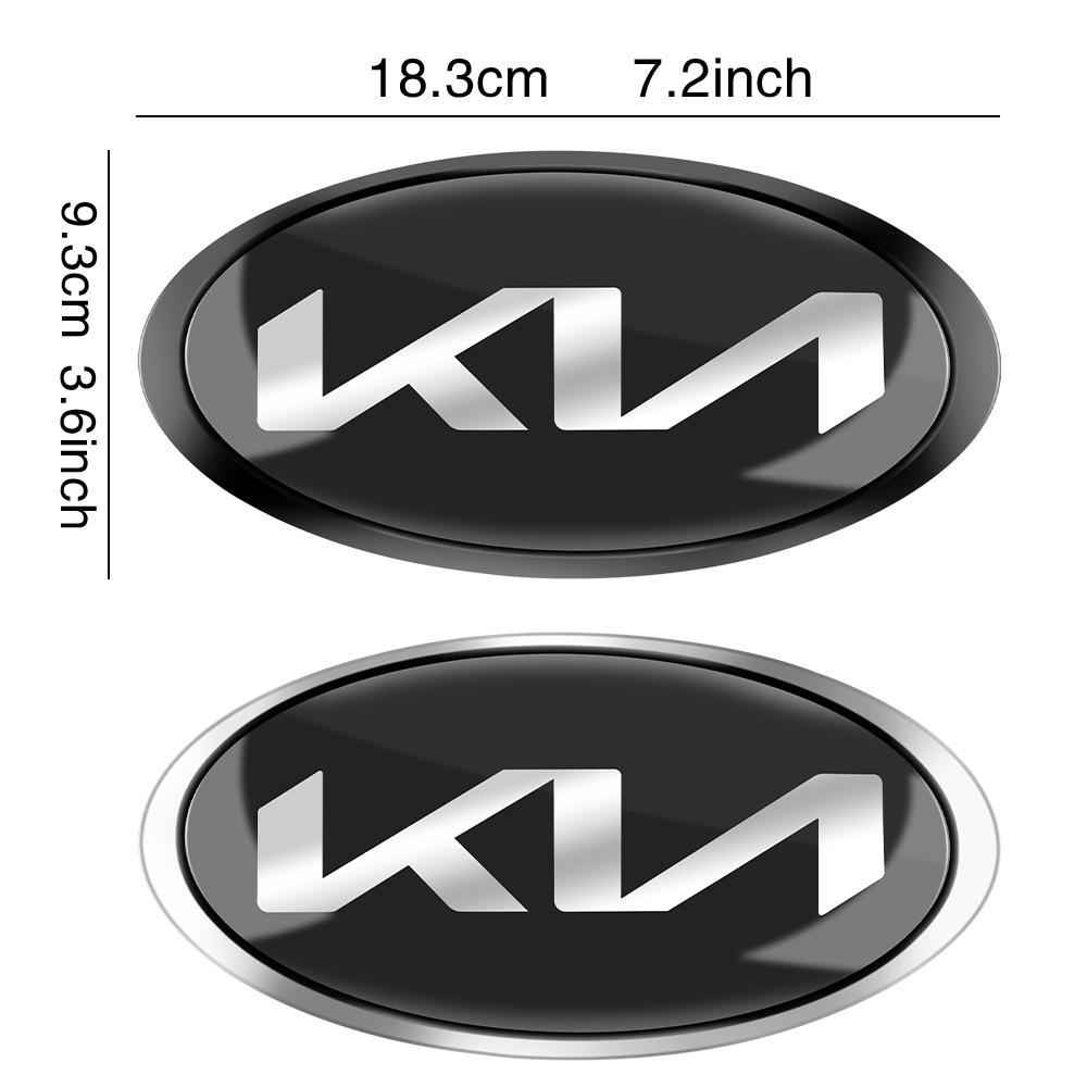 SWIR7 Car Styling Front Hood Emblem Rear Trunk Badge Sticker Modified Parts For KIA KN Pegas Sorento Soul Cerato Sportage Optima Niro