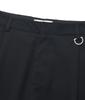 FALLETT Wide Bermuda Pants Black