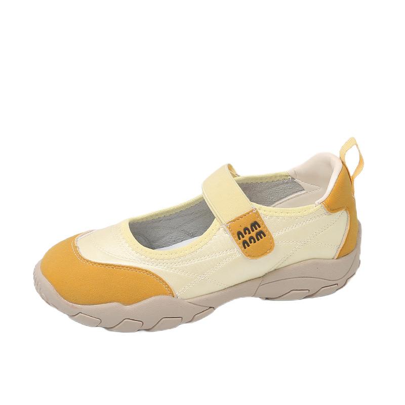 French Mary Jane women's shoes 2025 new summer Velcro with skirt thick sole beautiful not tired feet small single shoes