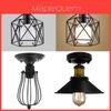 Luminária Pendente Industrial de Ferro Edison Criativa Loft Bar Gaiola Lâmpada LED