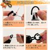 [BOJIDO] Horse Keychain Carabiner 1 Piece Leather Horse Charm Key