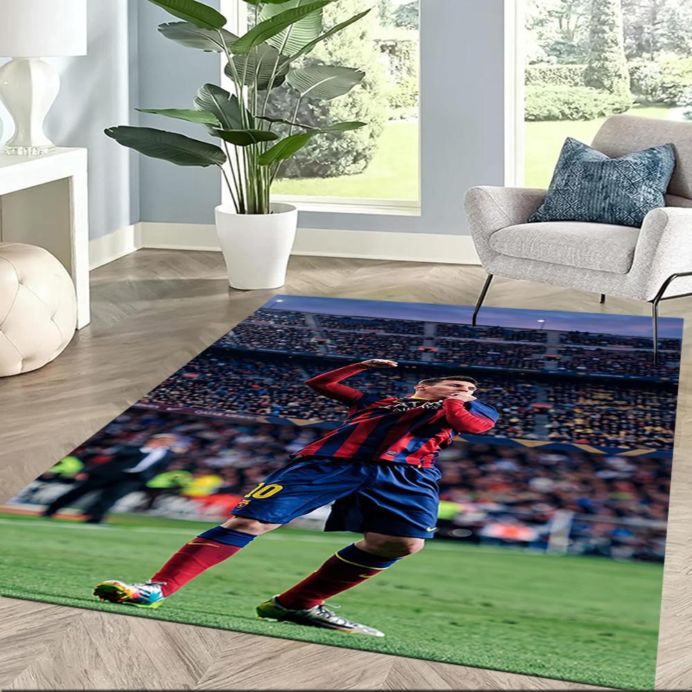 Messi 491 Teppich Geeignet für Esszimmer Balkon Dekorieren Sie Zimmer Wohnzimmer Rutschfester Teppich Anime Büro Dekor Hochzeitsfeier Geschenk