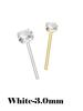 925 Silver Crystal Different Size Nose Studs Nose Piercing Body Jewelry Piercing Nez Pircing Nariz Joyería Corporal