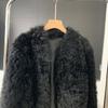 Fur Integrated Wool Outer Coat Women's Short Stand Collar Fur Coat