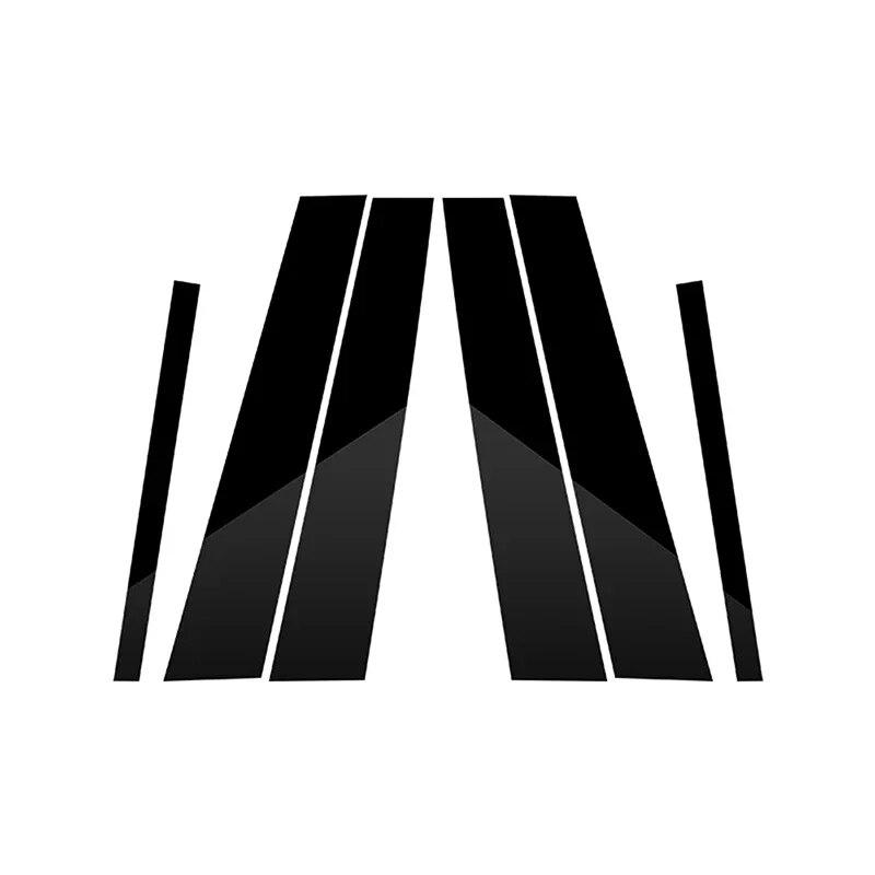 Dekorasjon av bilstolper Styling Vinduslistedeksel Klistremerker for BMW 7-serie F01 F02 2009-2015