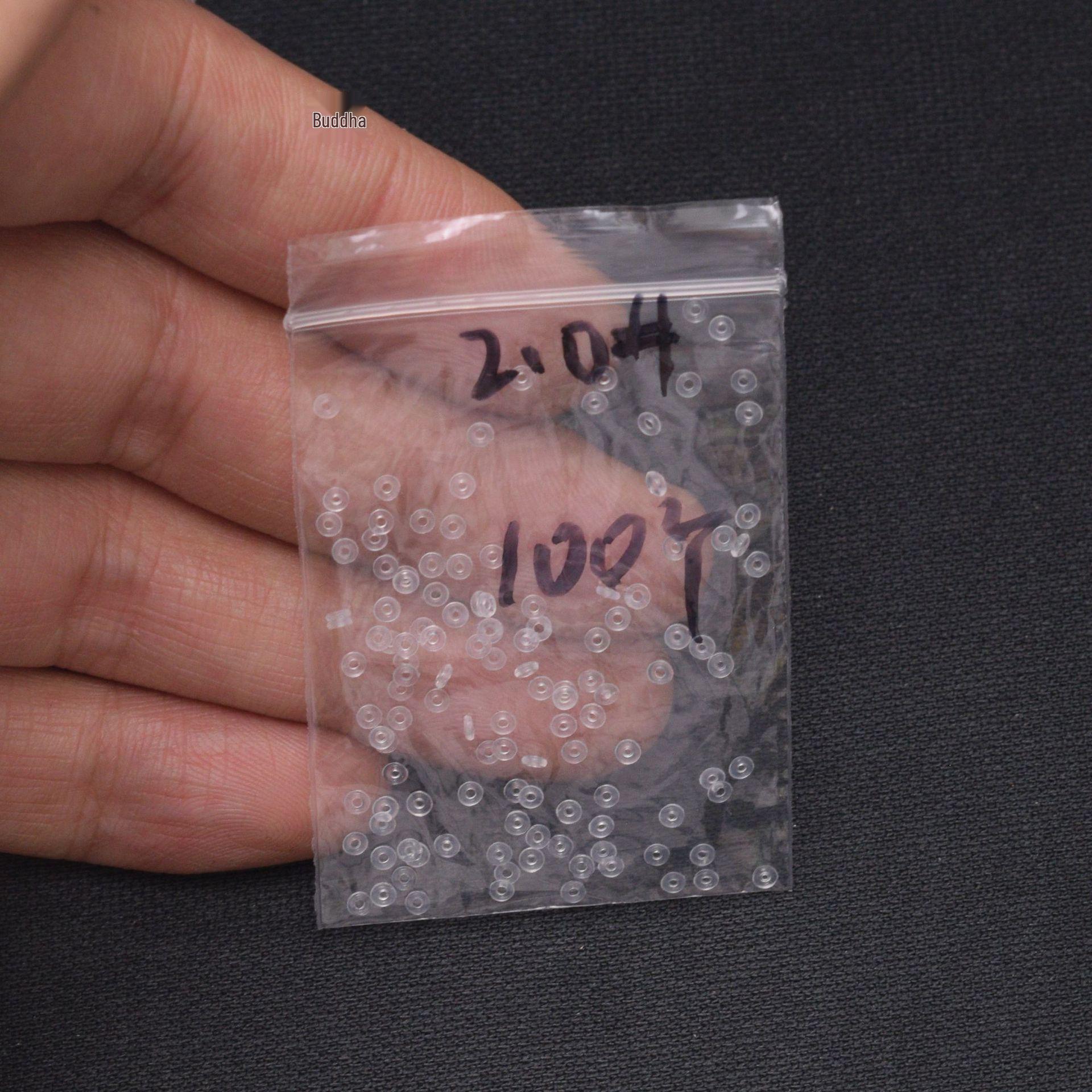 Прозрачный силиконовый браслет-разделитель с жемчужными нефритовыми бусинами - DIY ожерелье, аксессуары для бисероплетения, мягкая подкладка.