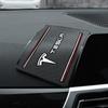 1Pcs Car Emblem Anti Slip Pad Phone Holder Non-Slip Mat Car Stlying For Tesla Model 3 Model X S 2016-2023  Model Y Decals TM3 TMX
