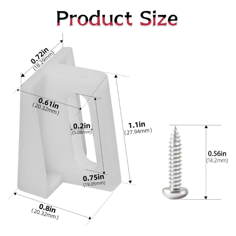 Plastic Sliding Door Hardware Clips Heavy Load Support Smooth Operation Wear Resistant Easy Mounting Door Component