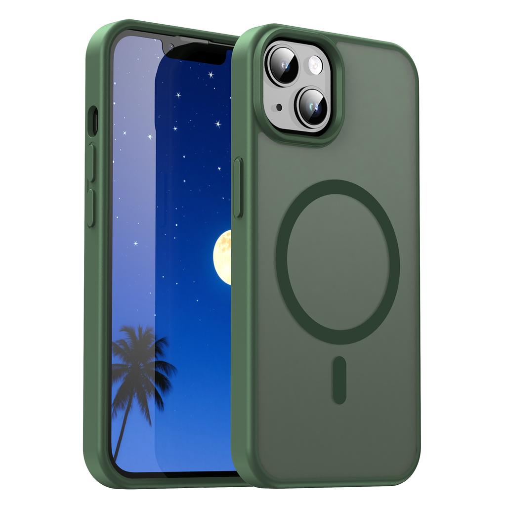 iPhone 14 Magsafe Phone Case,Translucent Matte Shockproof Magnetic Phone Cover for iPhone 14