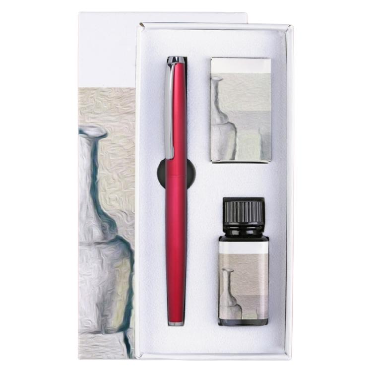 

Fountain Pen Piston-Filled Ink Absorber Fountain Pen for Women Man красный