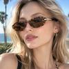New fashion square sunglasses light luxury personalized concave sunscreen glasses outdoor street pose sunglasses men and women