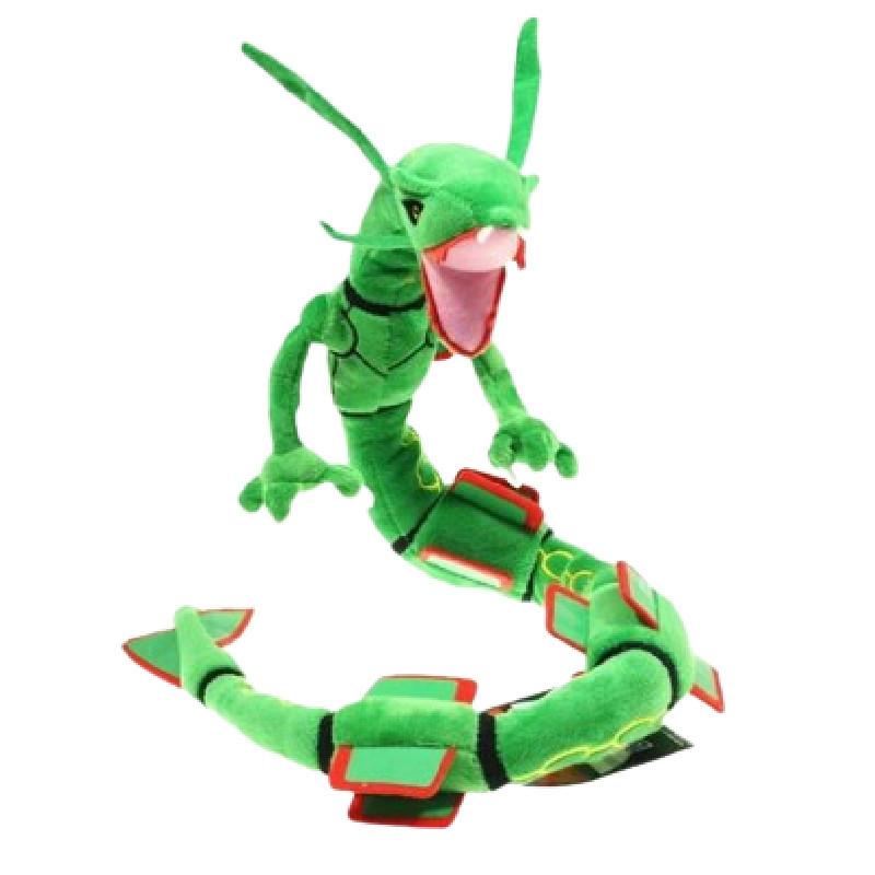 Высококачественная 80-сантиметровая плюшевая кукла Зелёный Райкваза-Змея с бирками и регулируемым каркасом