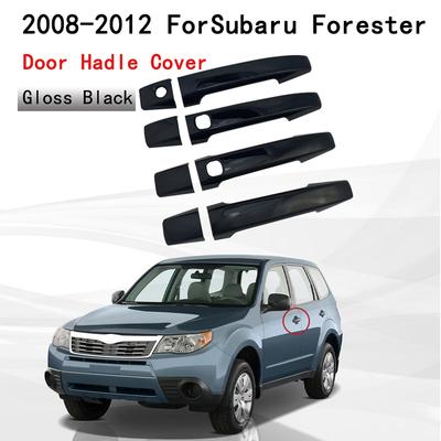 New Car ABS Gloss Black Accessories For Subaru Forester 2008 2009 2010 2011 2012 Door Handle Cover Trim Paste Style