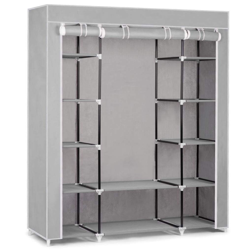 Large Massido Textile Wardrobe - Gray