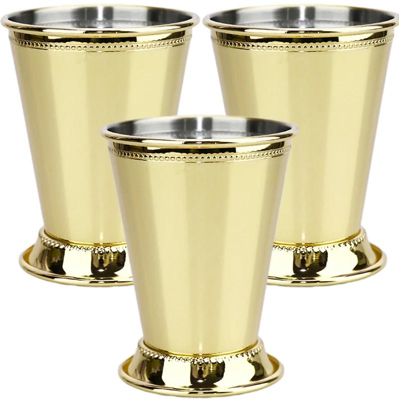 Tazza Mint Julep da 380ml Acciaio Inossidabile Tazza da Cocktail Tazza per Bevande Miste Martini Mojito Bevanda Bar Festa Bicchieri da Birra Julep Bar Bicchiere da Vino per uso quotidiano