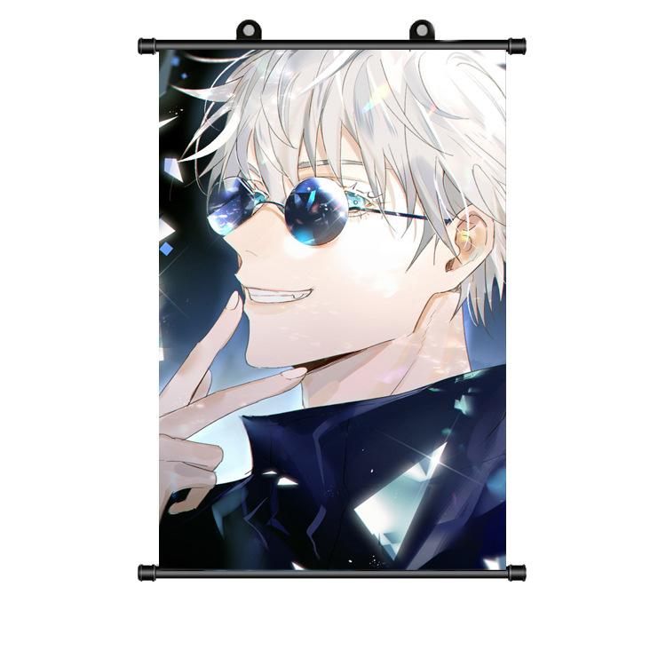 Anime Jujutsu Kaisen Gojo Satoru Muurkunst Poster Canvas Schilderij Woondecoratie Woonkamer Slaapkamer Muurschildering voor Amazon Comic Con (as the picture,30 45CM)