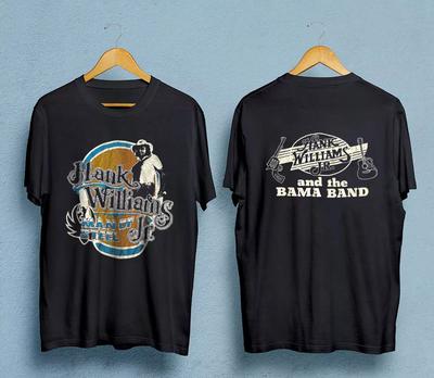 80s Hank Williams Jr And The Bama Band 'Man of Steel' Vintage T-Shirt