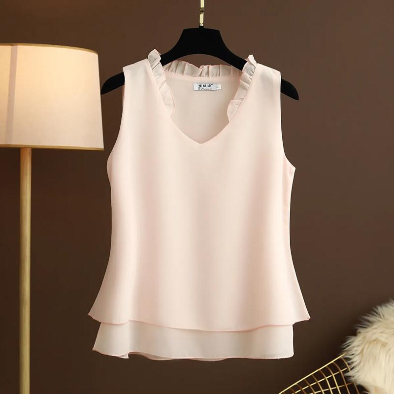 Vest for Women Sleeveless Tops Cotton Vest Oversize Casual Sleeveless Coat V Neck Camisole Vest