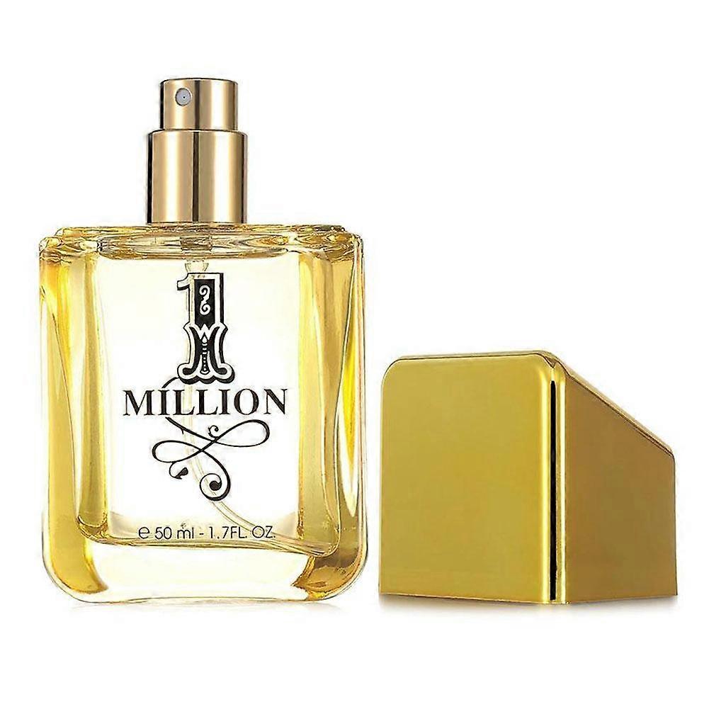 Profumo Gold Million 50ml Lunga Durata Fresca Fragranza Legnosa Acqua di Colonia per Uomo