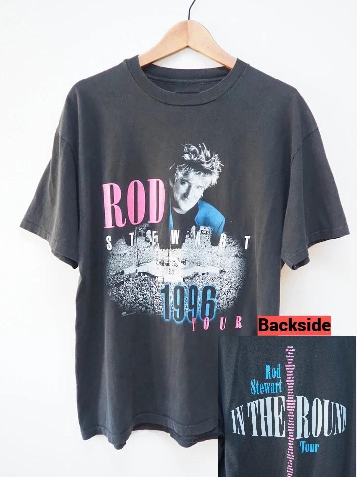 Rod Stewart Tour T Shirt - 1996 - In the Round Tour Shirt - VTG Rod Stewart In S
