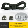 Elastic Laces Sneakers Round Lock Shoelaces Without Ties Kids Adult Quick Shoe Laces Rubber Bands Lazy Shoeace Shoes Accessories