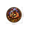 New Halloween Colorful Horror Castle Cat Static PVC Window Glass Stickers Decorations Removable Party Garden Home Decoration