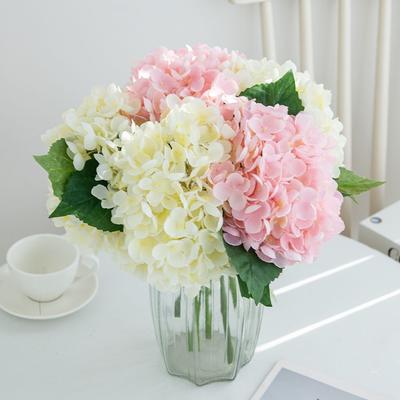 Silk Artificial Flower Hydrangea Christmas Wedding Bridal Bouquet Home Vase Outdoor Garden Bonsai Festival DIY Gift Decoration