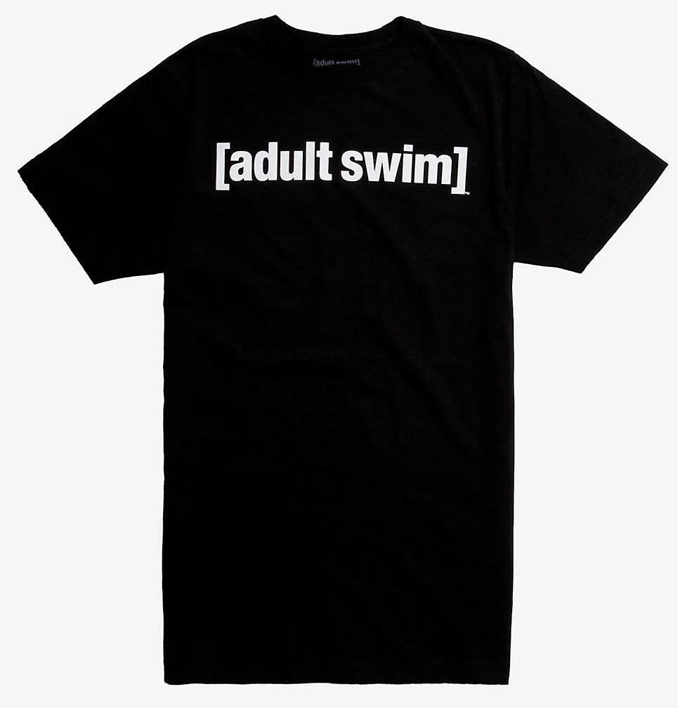 

ADULT SWIM LOGO 100% Cotton T-shirt Mens Tees Top NWT Authentic & Official 2XL