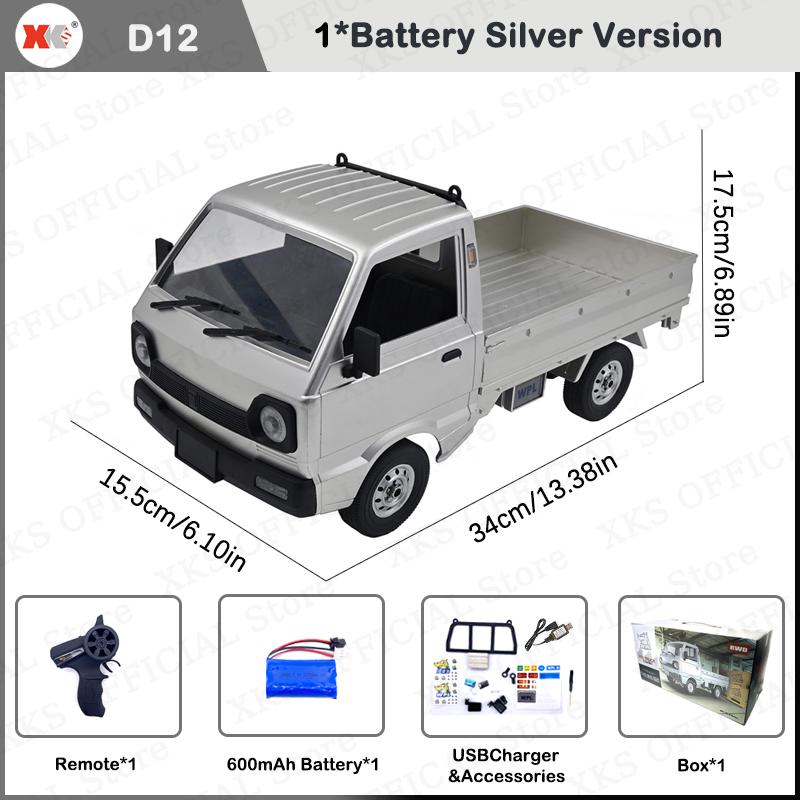 WPL D12 1/10 Радиоуправляемая машина D32 D22 D42 1/16 D12Mini Пульт дистанционного управления Полный привод Дорожная светодиодная подсветка Внедорожник RC Дрифт-машина Подарок для мальчика D12-S-1B