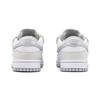 Nike Dunk Leather Slip Resistant Cushioning Abrasion Resistant Low top Skateboard Shoes Women's White Silver DH9765-102(Team52-S-BOX)