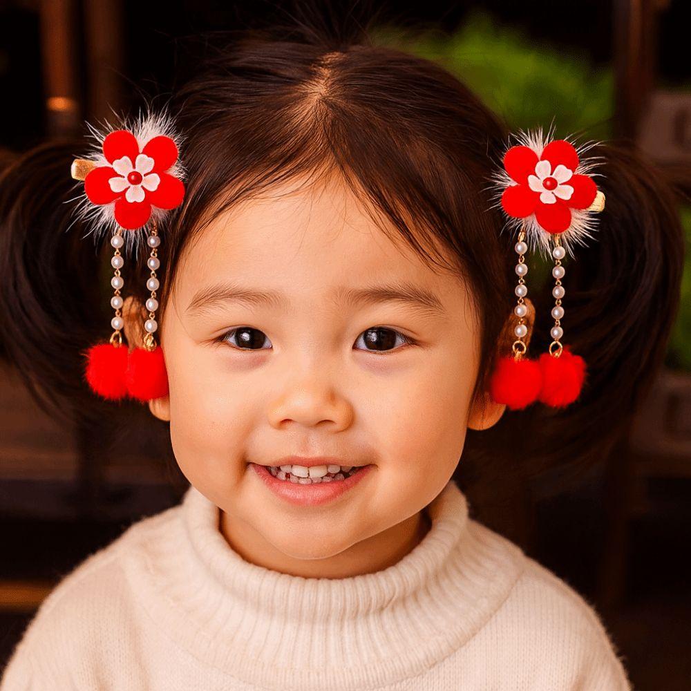 Hanfu Headwear Children's New Year Hairpin Cute Ancient Style Hair Clip  Festival