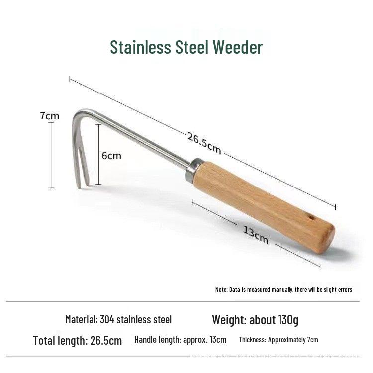 Dual-Use Weeding Hoe & Seedling Puller for Gardening