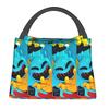 Doey Doughman Horror Pianosaurus Insulated Lunch Bag for Women Kids Portable Food Boxes Thermal Lunch Box Tote