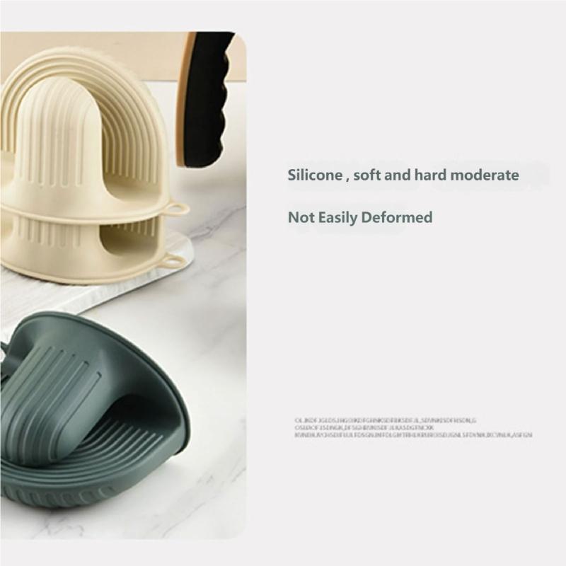 Set mit 2 ergonomischen Küchenhandschuhen, Silikon-Ofenhandschuhe, hitzebeständig, zum sicheren Entnehmen heißer Teller aus der Mikrowelle