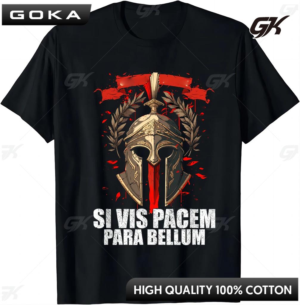 Si Vis Pacem Para Bellum  Latin Wisdom Proverb TShirt  Graphic T Shirts  Unisex Clothes  Camiseta Hombre Great with Jeans