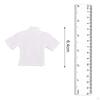 1/12 Men T Shirt Miniature Outfits Loose Short Sleeves, Mini Clothing, Handmade Doll Clothes for 6in