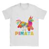 I'm Just Here For The Pinata Funny Mexican Party Summer T-Shirts 100% Cotton Novelty Tshirt For Man Short Sleeve Top Tees